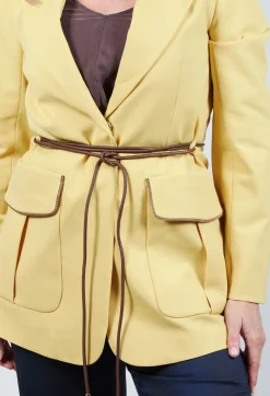 Blazer in Cream Yellow