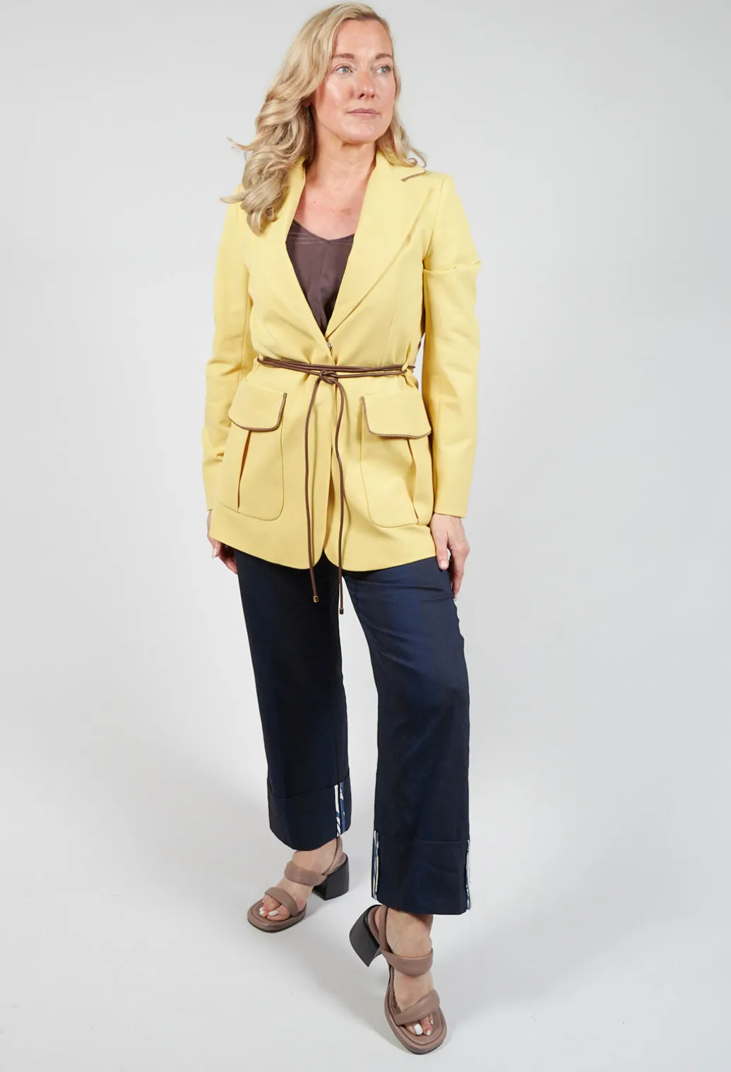 Blazer in Cream Yellow