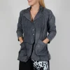 Bleach Washed Jacket in Grey