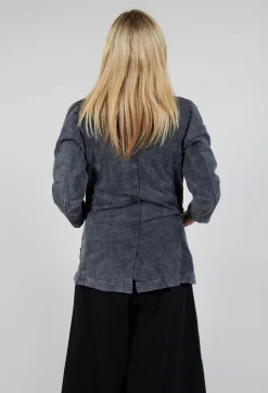 Bleach Washed Jacket in Grey