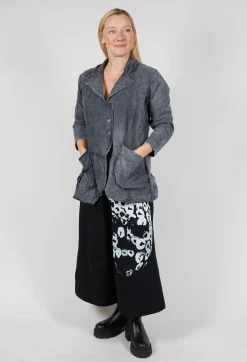 Bleach Washed Jacket in Grey