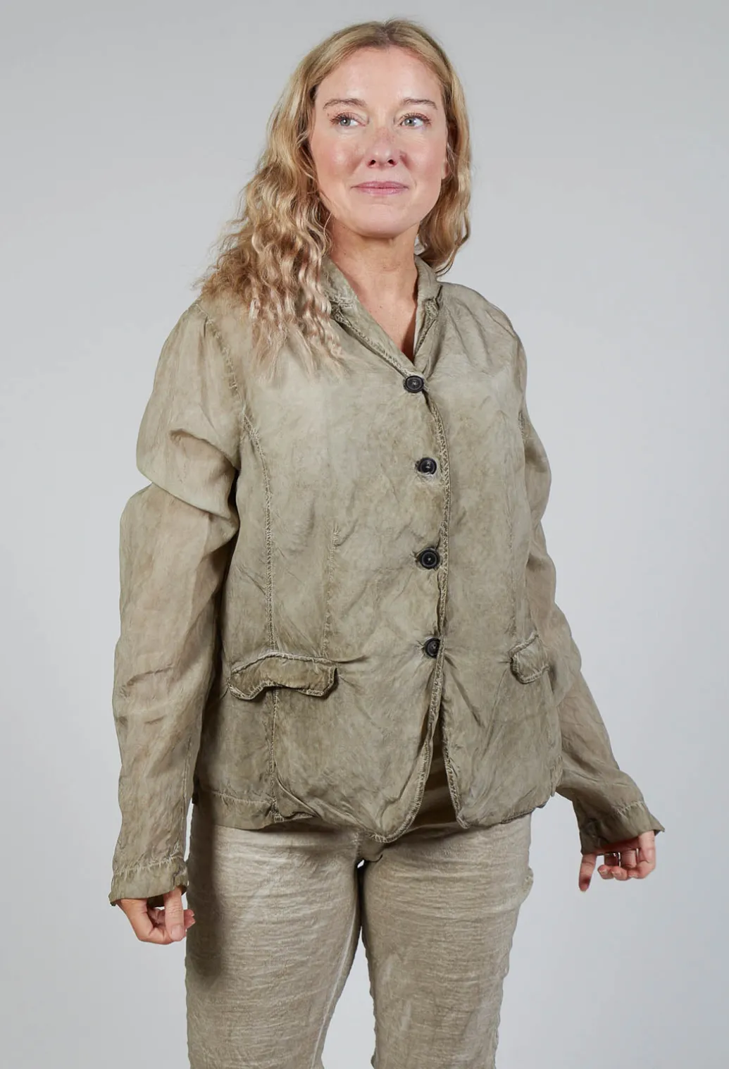 Bleached Jacket in Linen