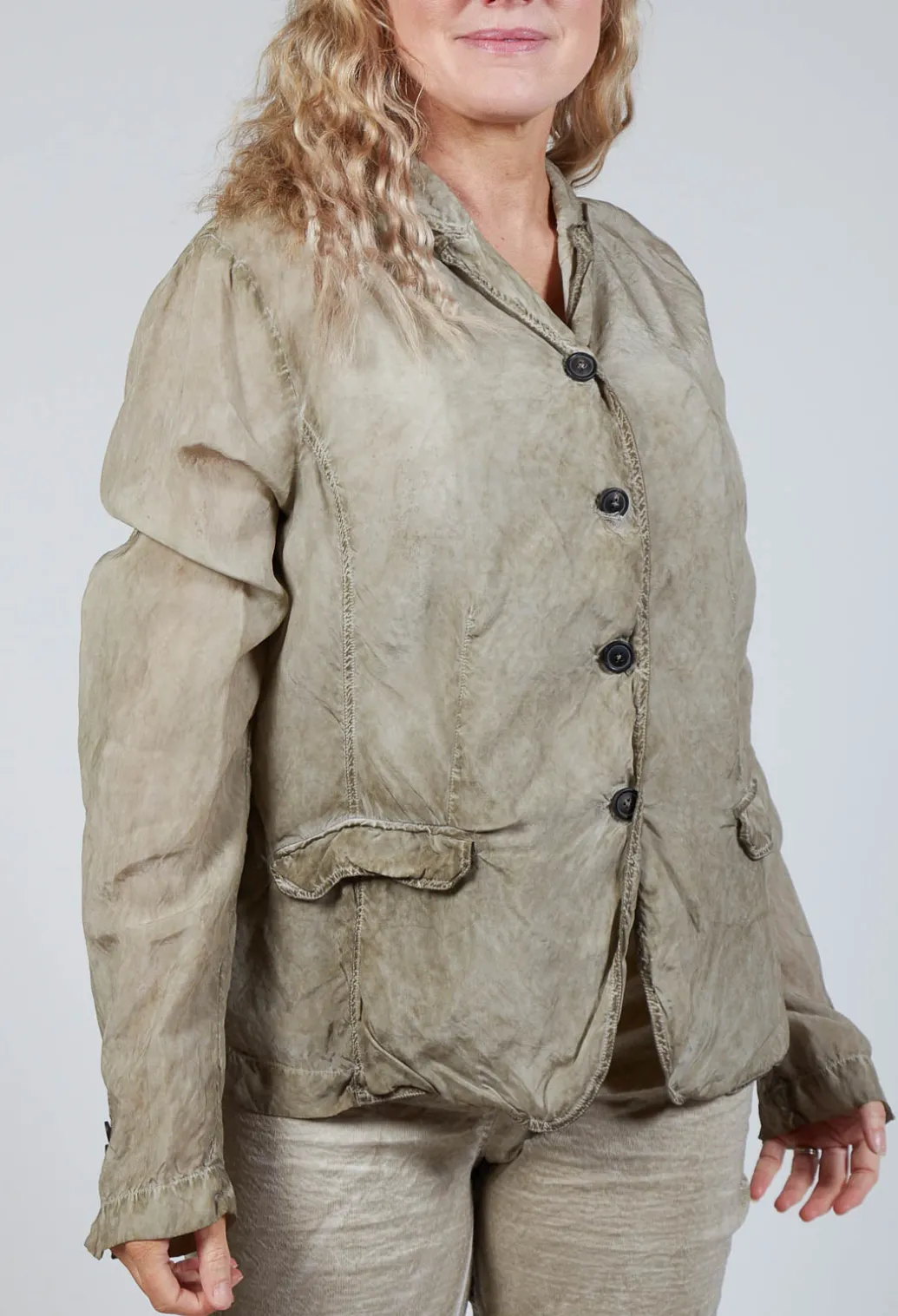 Bleached Jacket in Linen