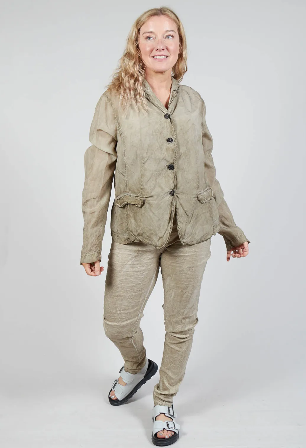 Bleached Jacket in Linen