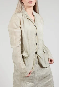 Bleached Jacket in Straw Cloud