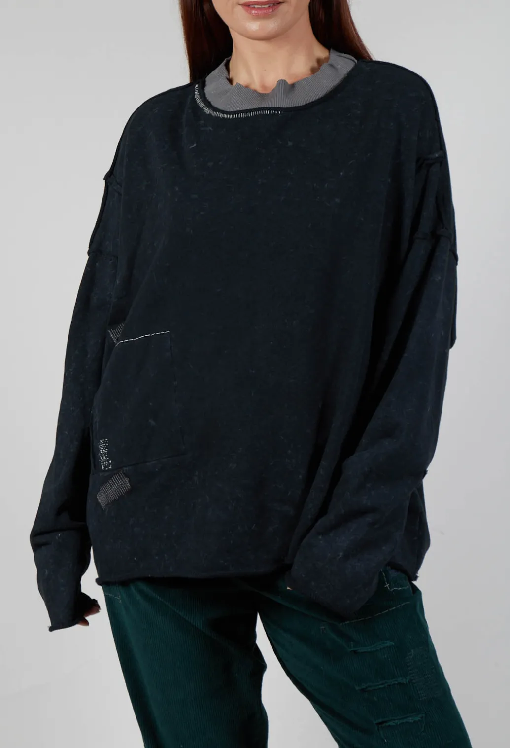 Bleached Pullover in Original Grey