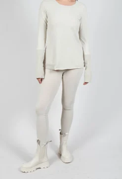 Bleached Stitch Leggings in Eraser