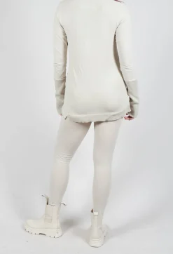 Bleached Stitch Leggings in Eraser