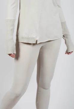 Bleached Stitch Leggings in Eraser