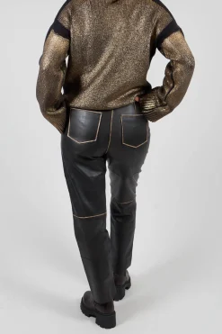 Bless Leather Pants in Black