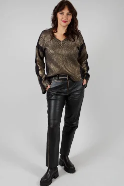 Bless Leather Pants in Black