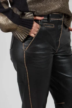 Bless Leather Pants in Black