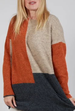 Block Colour Jumper in Zucca Corda