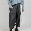 Block Colour Trousers in Grey and Black