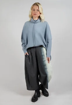 Block Colour Trousers in Grey and Black