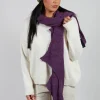 Block Wool Scarf in Iris