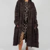 Bloom Coat in Black and Brown