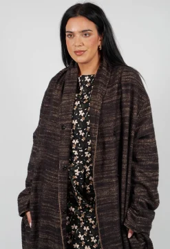 Bloom Coat in Black and Brown