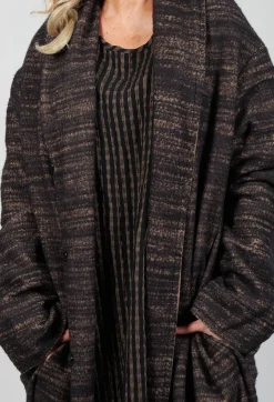 Bloom Coat in Black and Brown