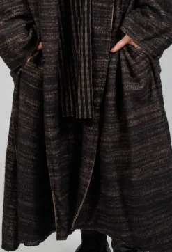 Bloom Coat in Black and Brown