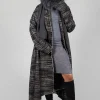 Bloom Coat in Black and White