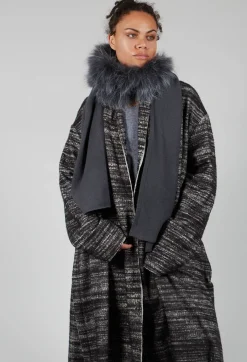 Bloom Coat in Black and White