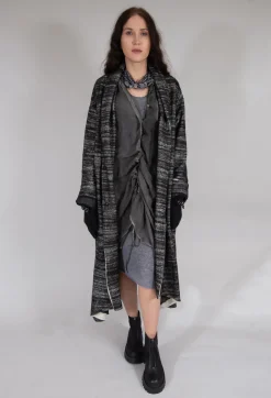 Bloom Coat in Black and White
