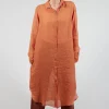 Bloomai Shirt Dress in Wurzel Orange