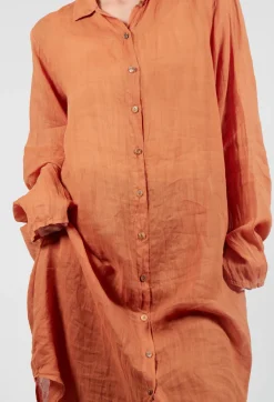 Bloomai Shirt Dress in Wurzel Orange