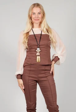 Blouse in Cioccolato