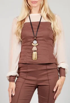 Blouse in Cioccolato