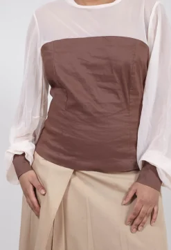 Blouse in Cioccolato