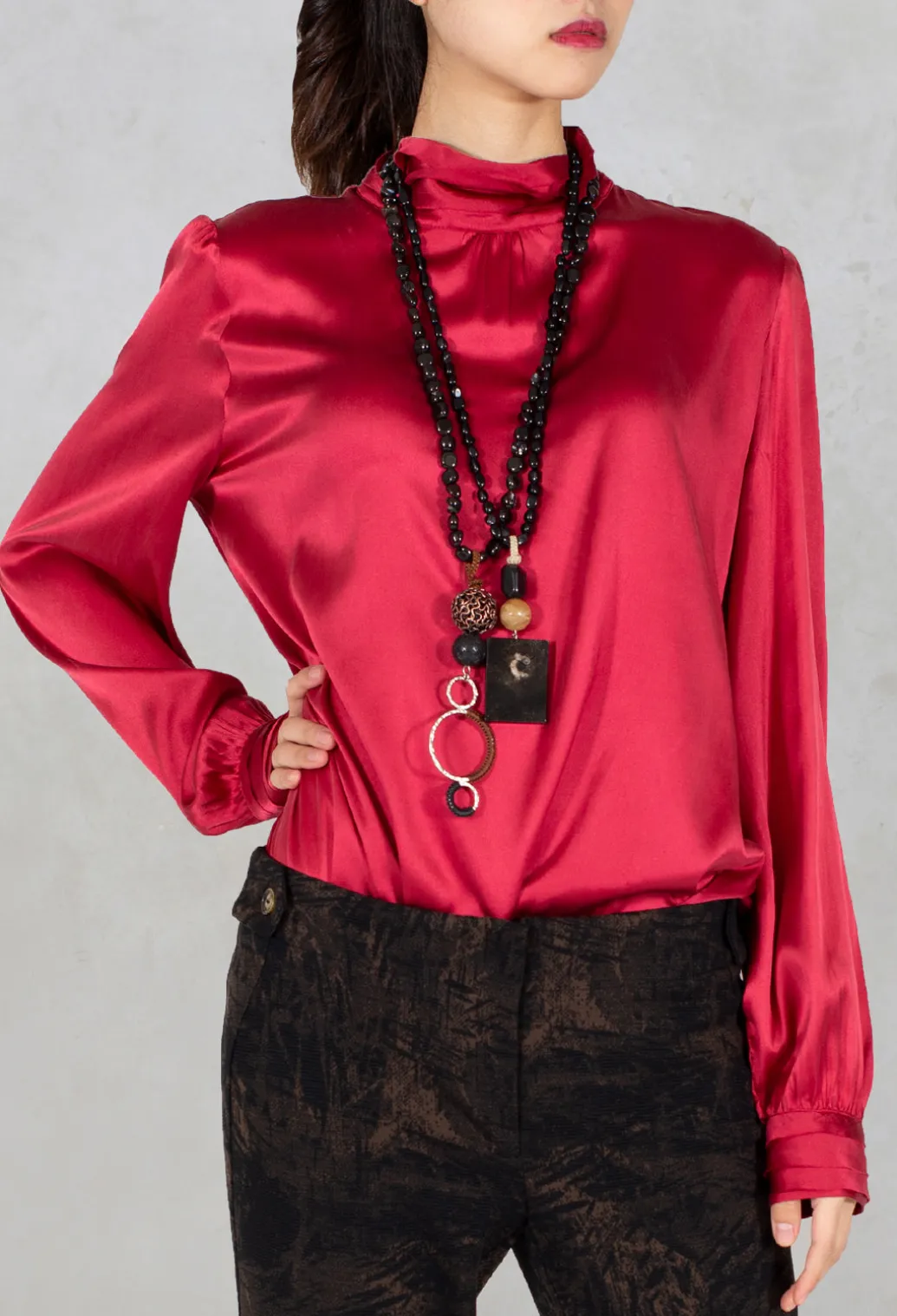 Blouse in Cremisi