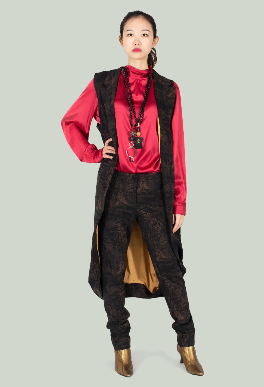 Blouse in Cremisi