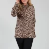 Blouse in Leopard / Camel