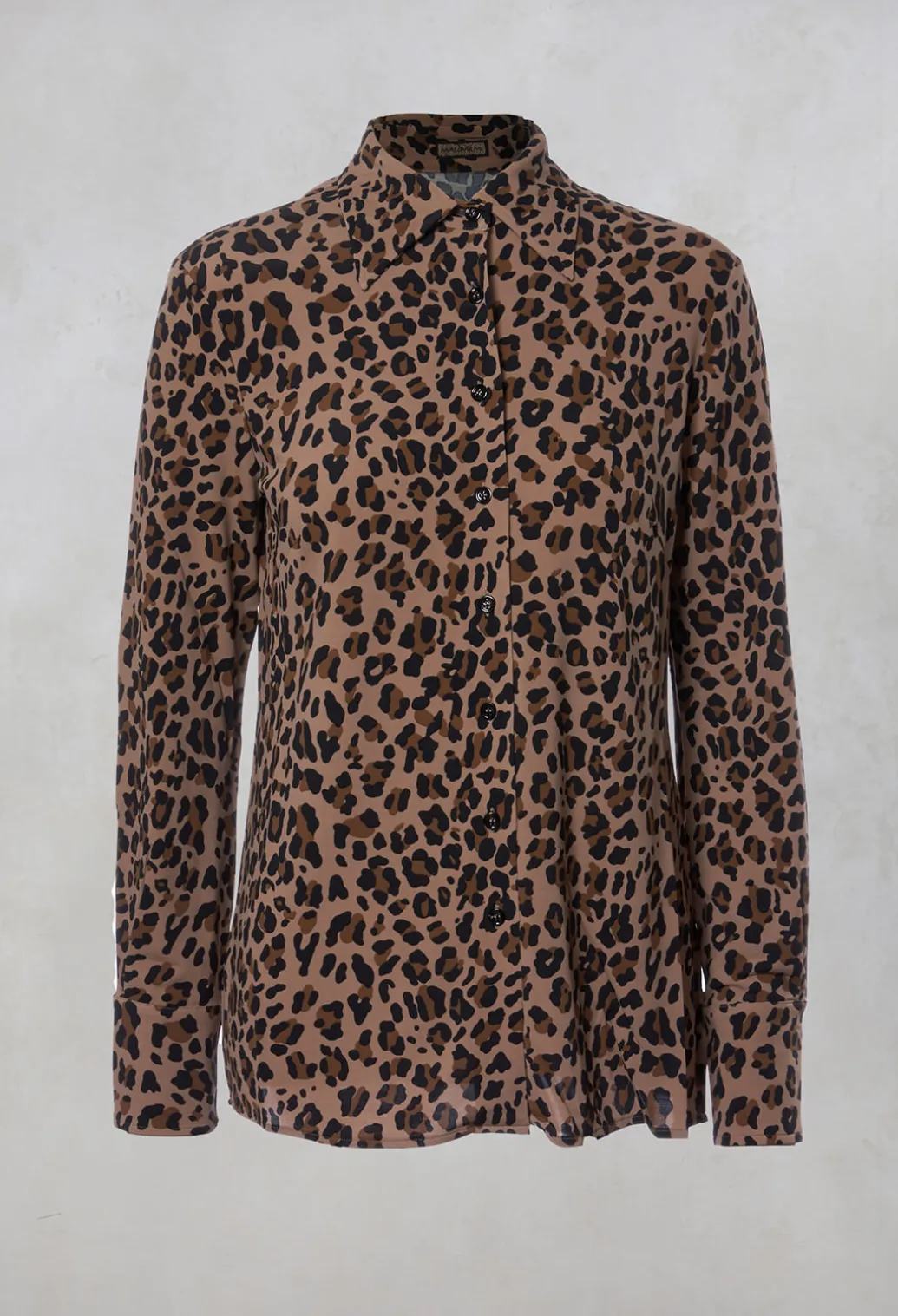 Blouse in Leopard / Camel