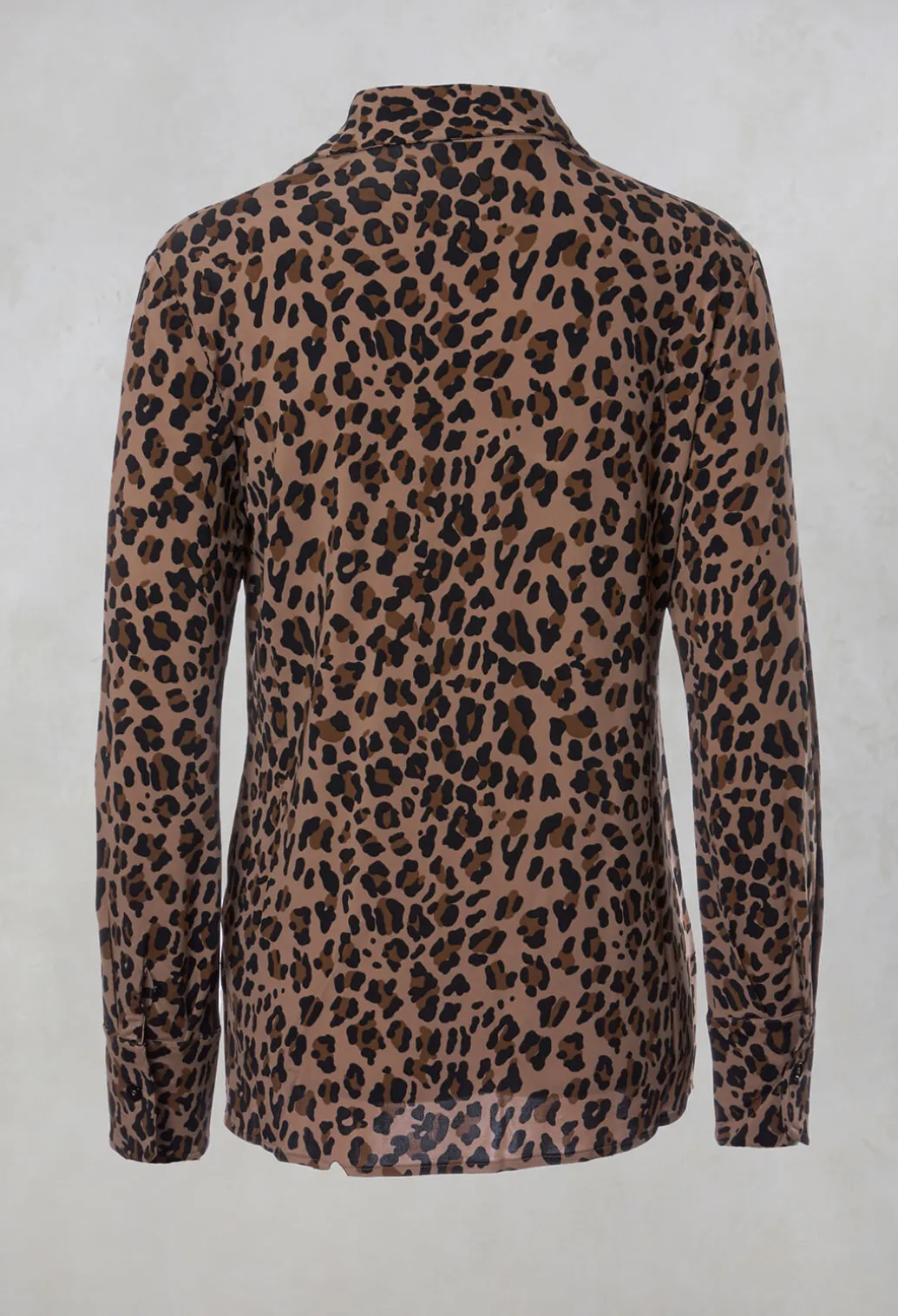 Blouse in Leopard / Camel