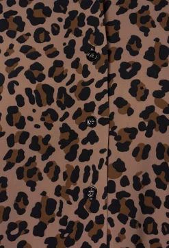 Blouse in Leopard / Camel