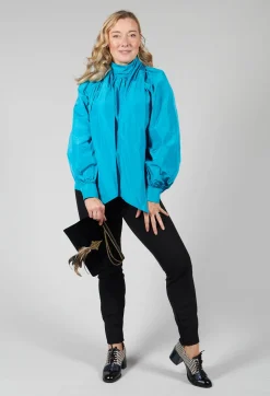 Blouse in Turchese