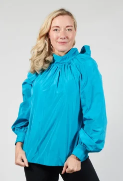 Blouse in Turchese