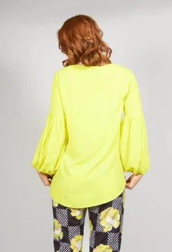 Blouse in Yellow Fluorescent