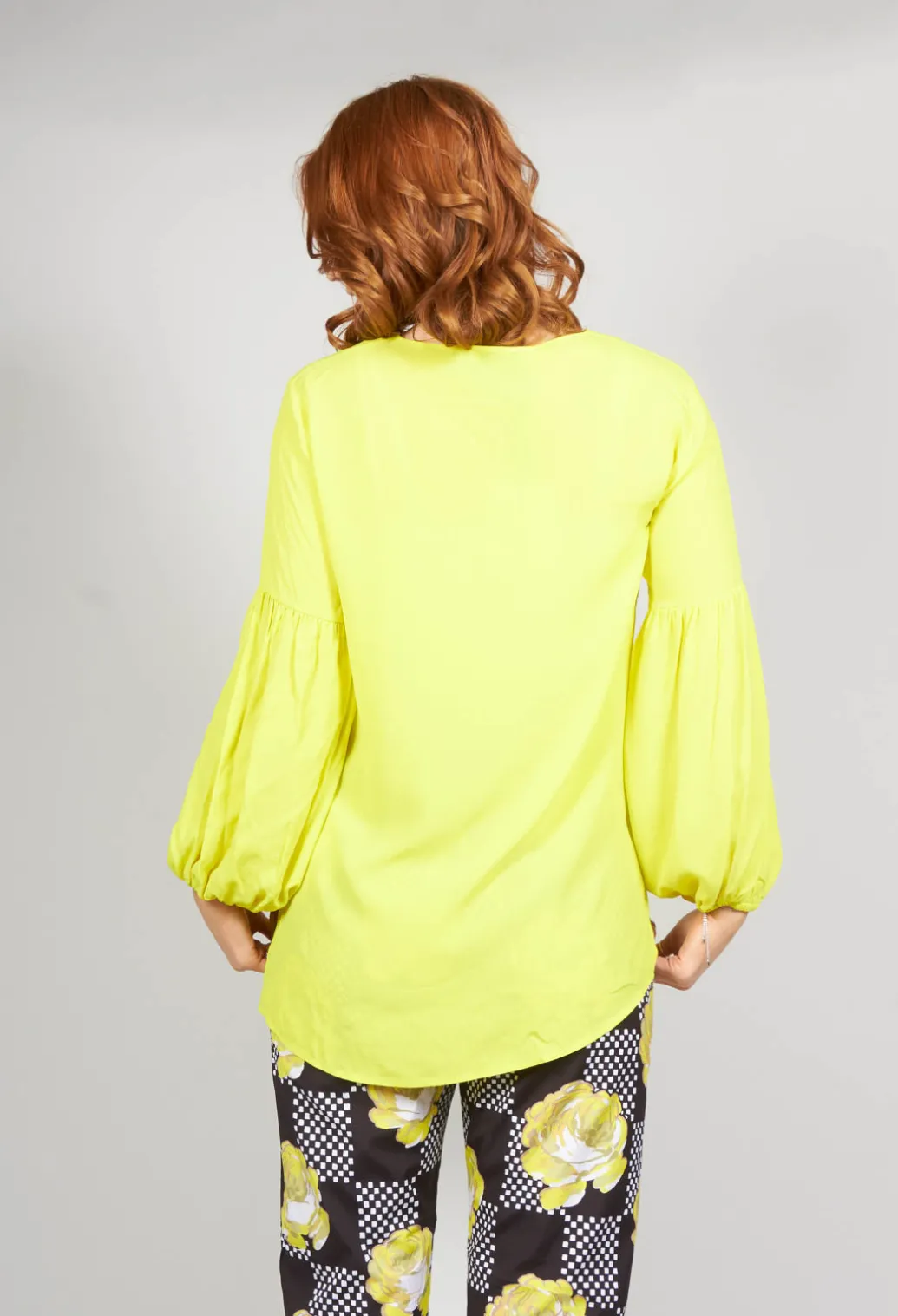 Blouse in Yellow Fluorescent