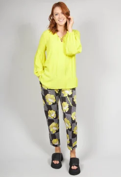 Blouse in Yellow Fluorescent