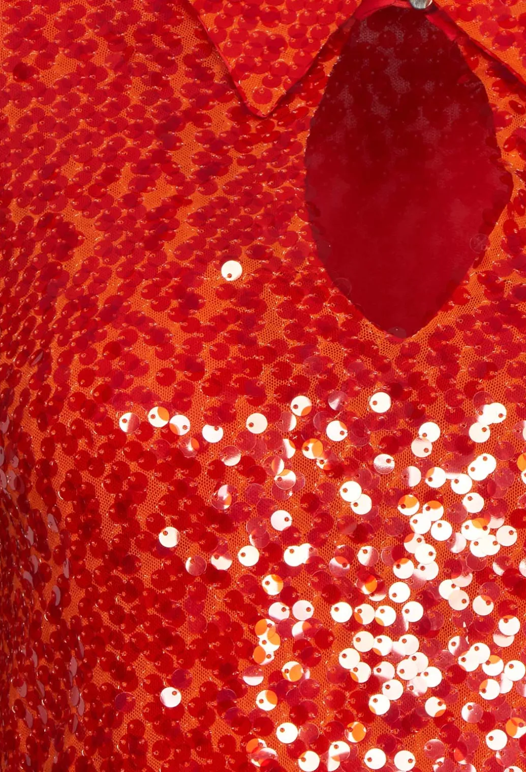 Blouse with Sequin Detail in Red