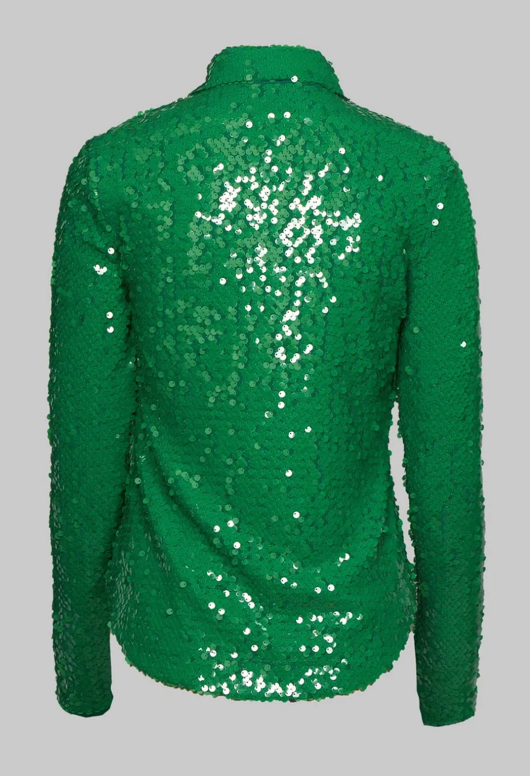 Blouse with Sequin Detail in Green
