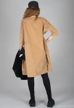Boat Neck Dress V in Sugar