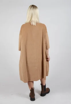 Boat Neck Dress V in Sugar