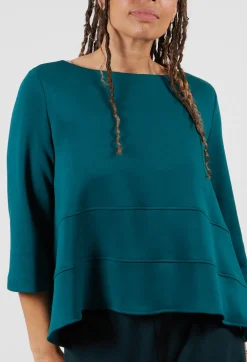 Boat Neck Top in Ottanio