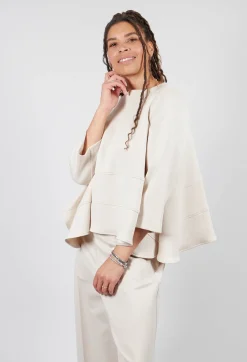 Boat Neck Top in Sandshell