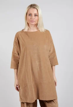 Boat Neck Tunic V in Sugar